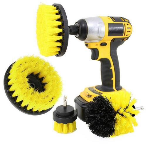 Power Scrubber Bürsten-Set für Badezimmer und Auto | Bohrmaschinen-Bürstenaufsatz