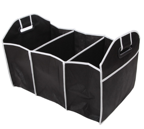 Collapsible Black Car Trunk Organizer Toys Food Storage Truck Cargo Container Bags Box